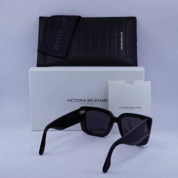 Victoria Beckham VB653S 001 Square Sunglasses – Black/Smoke - Picture 9 of 9